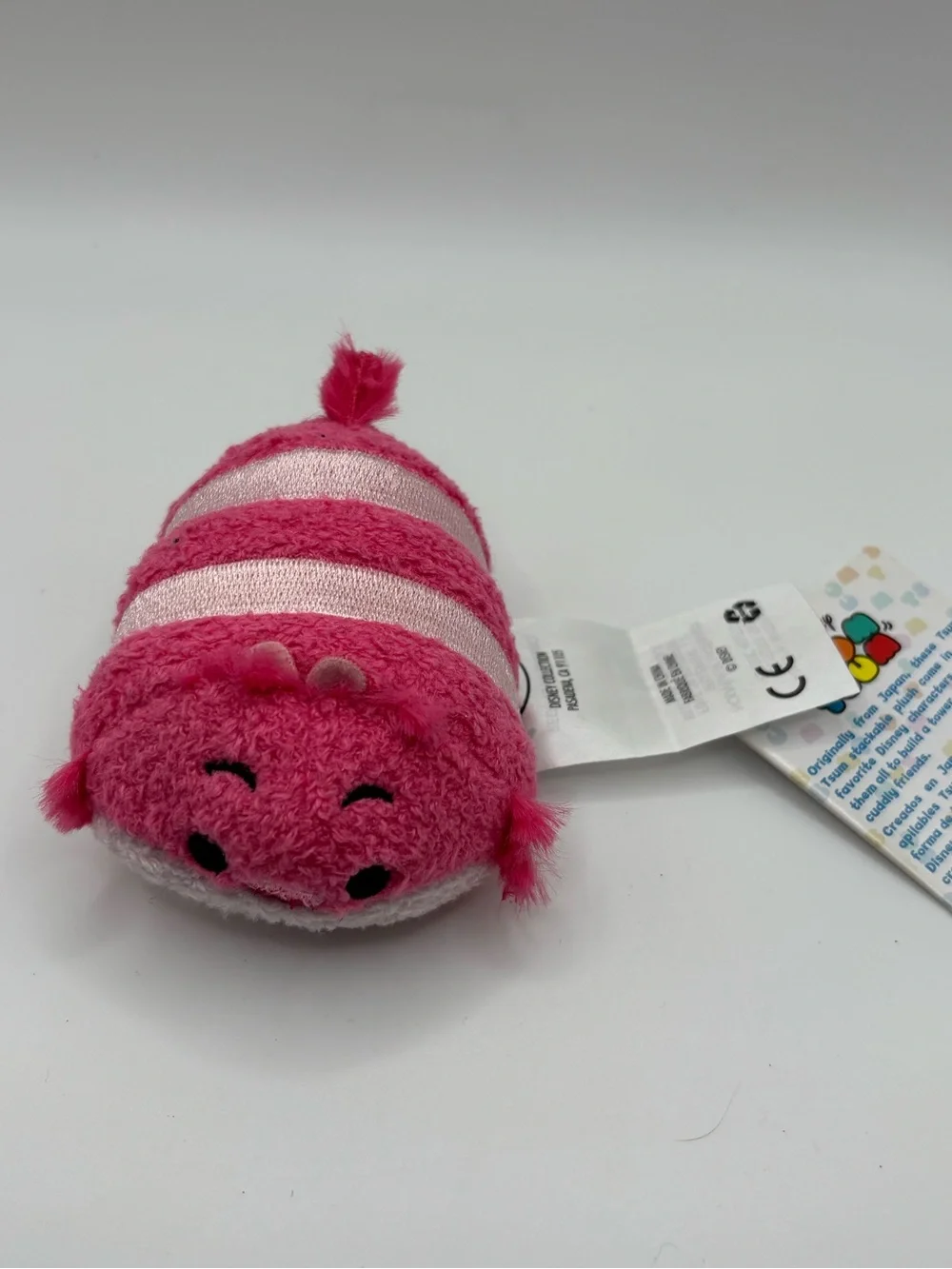 Disney Tsum Tsum Cheshire Cat Mini Plush Pink Alice in Wonderland With Tag